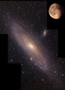 m31 y luna