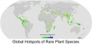 mapa plantas raras